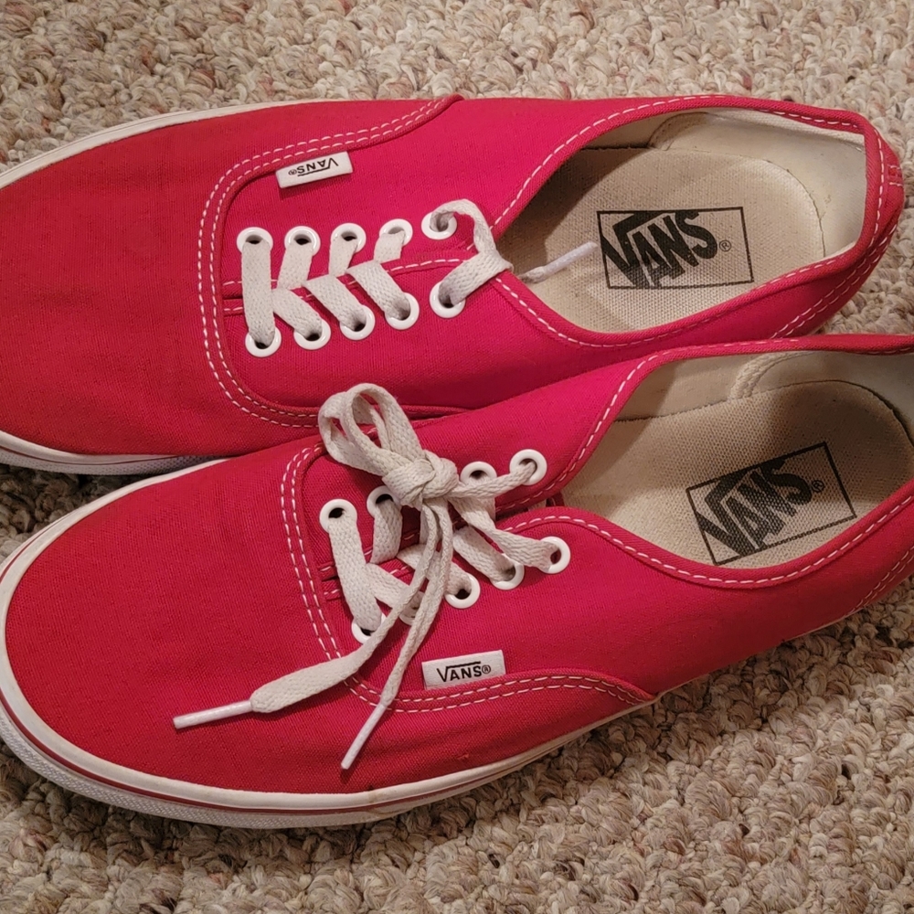 Vans Red Low size 10